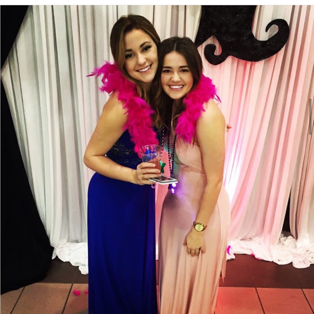 Formal floor length Multi wrap dress only worn once size s